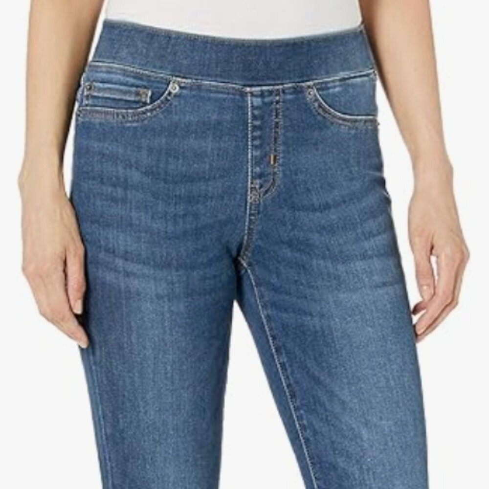 Amazon Essentials Mid Rise Pull-On Jeggings 16 Short - Picture 2 of 4